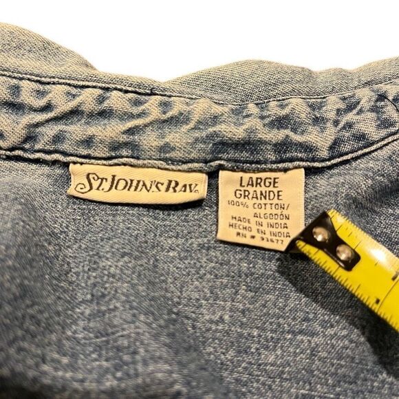 Panic! At the Disco Custom Painted Denim Button Shirt Women’s Large - Picture 5 of 6